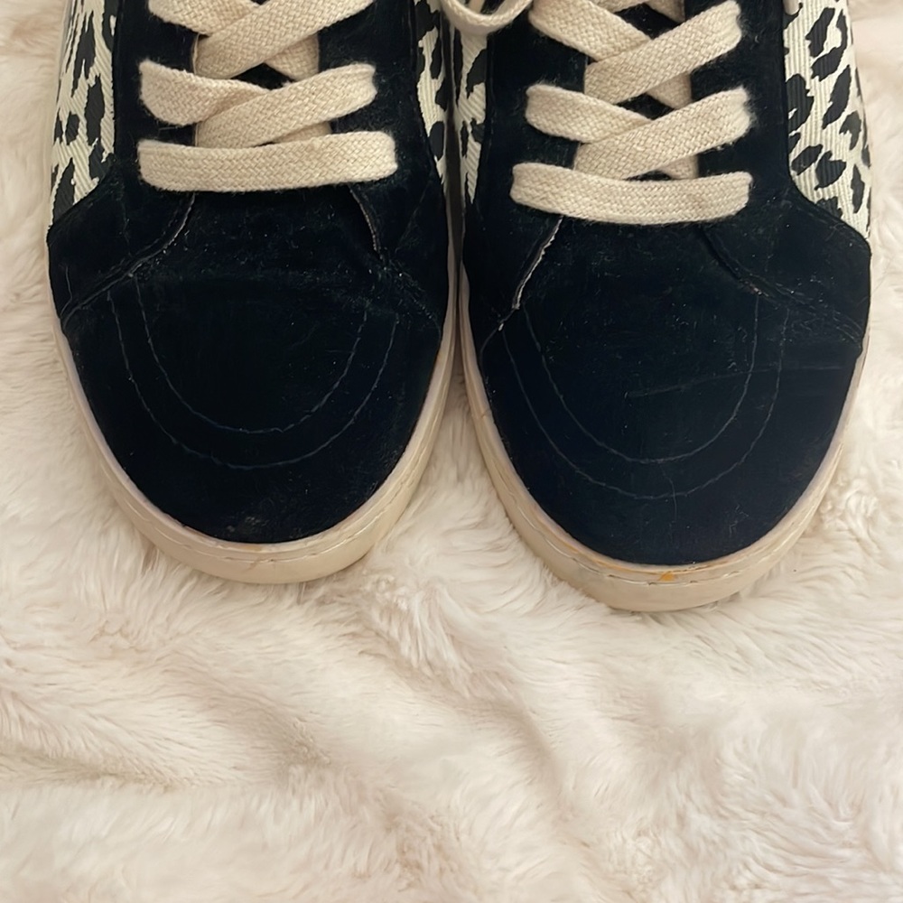 WHITE RAVEN LEOPARD PRINT SNEAKERS - Picture 6 of 8